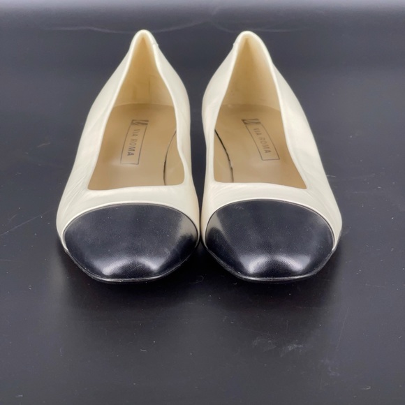 🌀 Via Roma Vero Cucio Made in Italy Size 36.5 - Picture 6 of 10